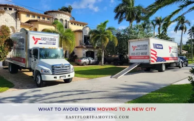 What to Avoid When Moving to a New City